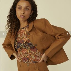 Lykke Wullf Ranch Chore Jacket in Honey Canvas